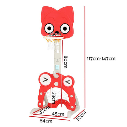 Measurements Red Everfit Kids Basketball Hoop Stand 