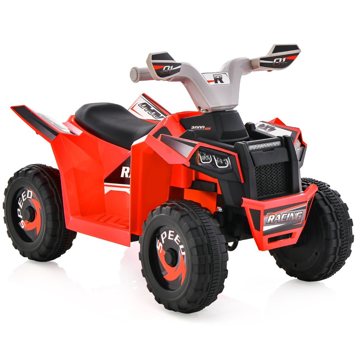 Little Rider's Red ATV Thrill