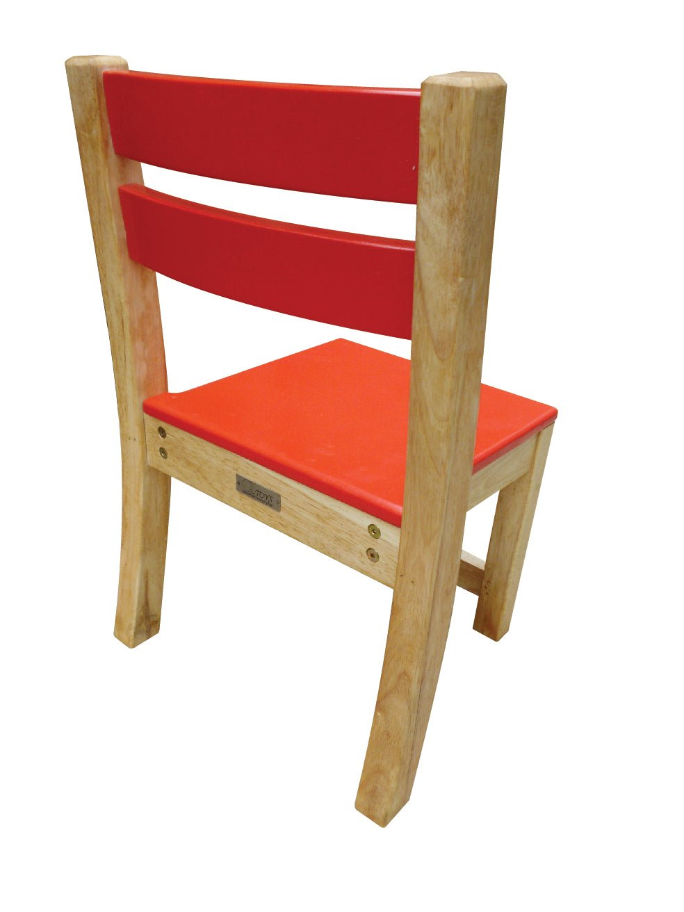 Red Top Timber Table with 2 Matching Chairs