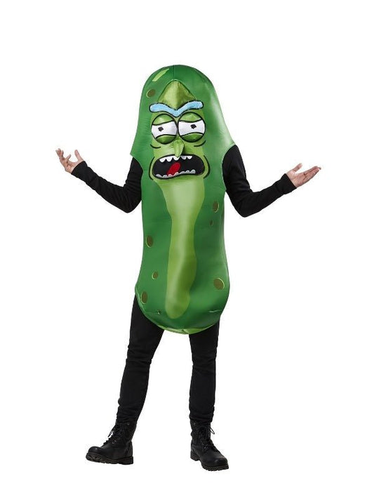 Pickle Rick costume for kids from Rick and Morty series, officially licensed. Fun dress-up.