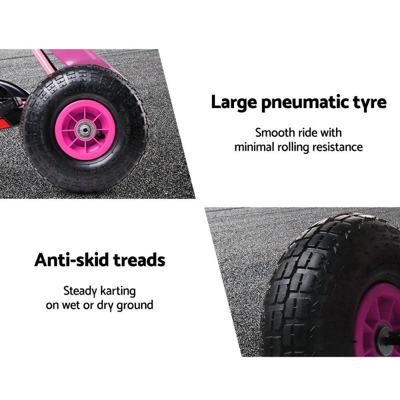 Shop Toys RIGO Kids Pedal Go Kart Pink Australia