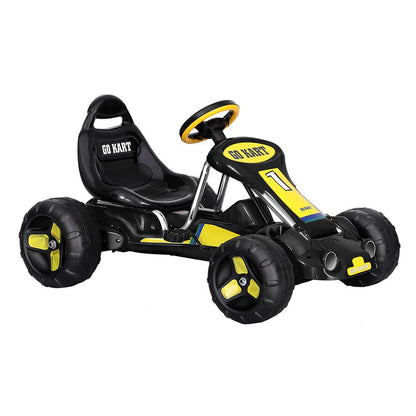 Rigo Kids Pedal Go Kart with Racing Car Design for Indoor/Outdoor Fun.