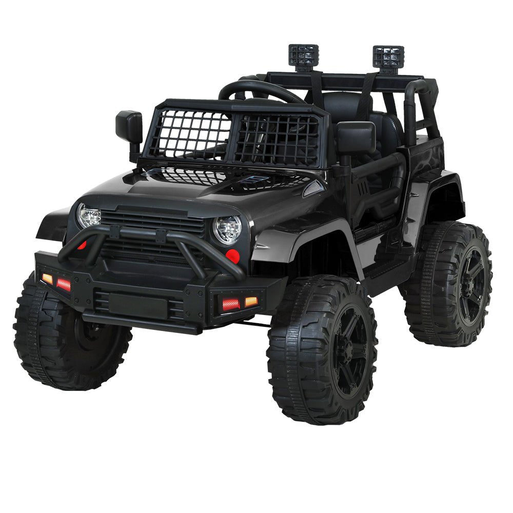 Rigo Kids Ride on Car Jeep Toy Black 12V