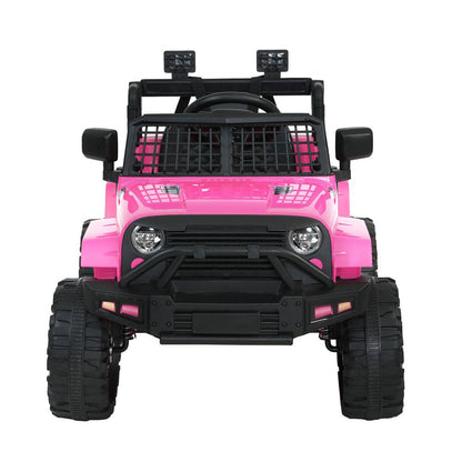 Pink 12V Rigo Kids Ride on Jeep Toy Car for endless home fun.