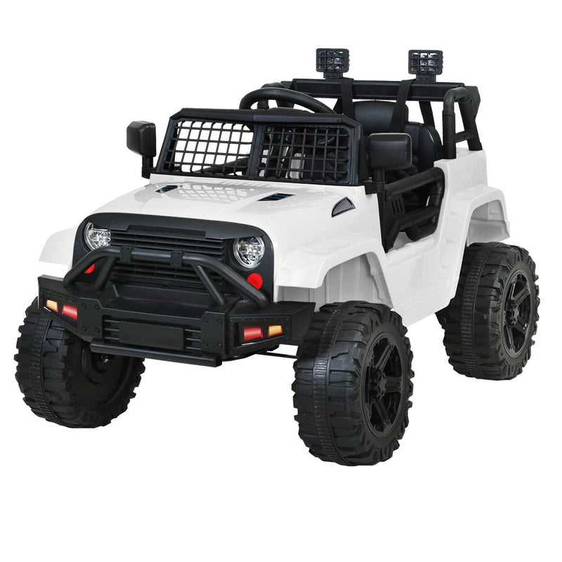Rigo Kids Ride on Car Jeep Toy White 12V
