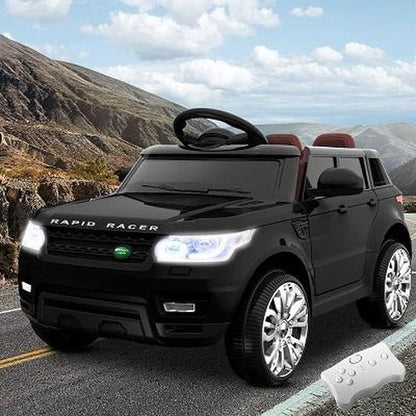 Rigo Kids Ride On Car Range Rover 12V Black - Stylish ride-on car for childrens playtime adventures