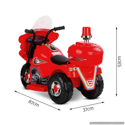 Red kids ride-on motorbike for fun play at home | perfect gift for young riders.