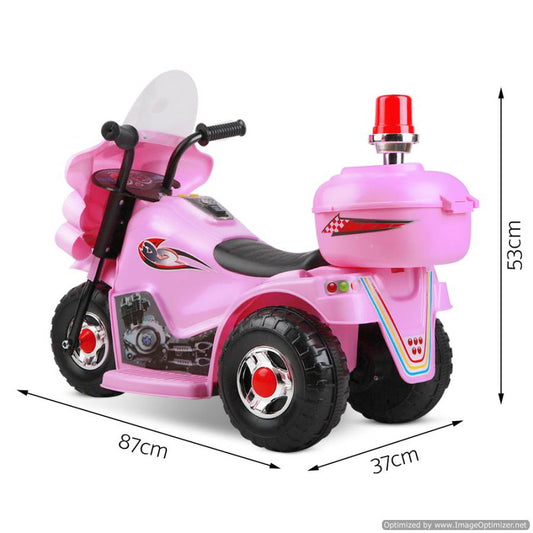 Rigo Kids Ride On Motorbike in Pink, perfect for childrens indoor playtime fun.