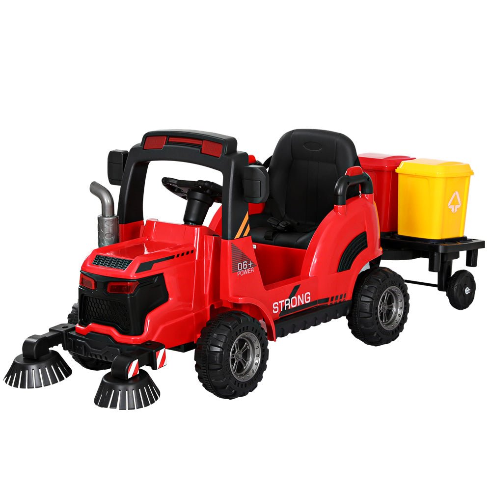 rigo kids red street sweeper play