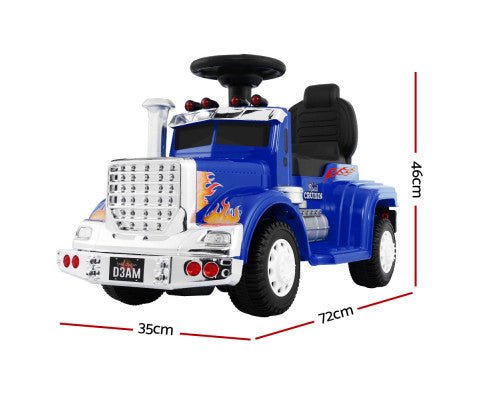 Blue Rigo Kids Ride on Truck - fun, durable toy for indoor/outdoor play at home