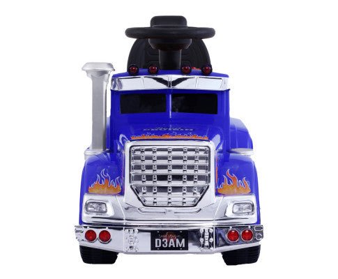 Outdoor Toys Rigo Kids Ride on Truck Blue Front View