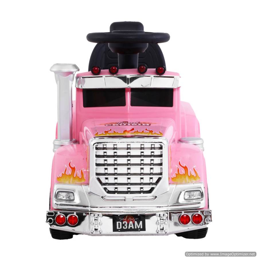 Rigo Kids Ride on Truck in Pink, perfect for imaginative play at home.