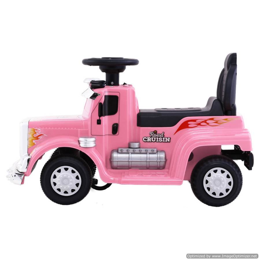 Rigo Kids Ride on Truck Pink - Fun electric toy vehicle for childrens play at home