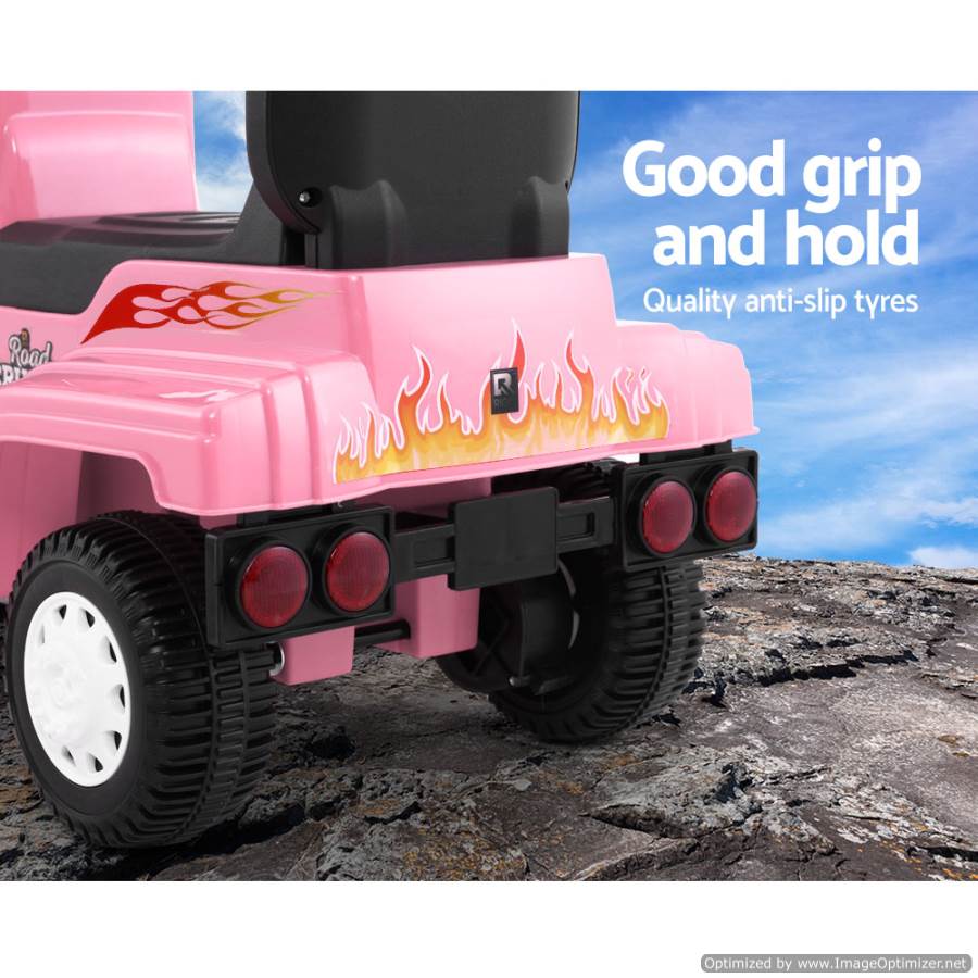 Pink Rigo Kids Ride on Truck for exciting indoor/outdoor playtime, fun for little drivers.