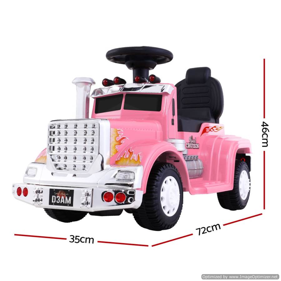 Rigo Kids Ride on Truck Pink - Fun and safe toy for imaginative play at home.