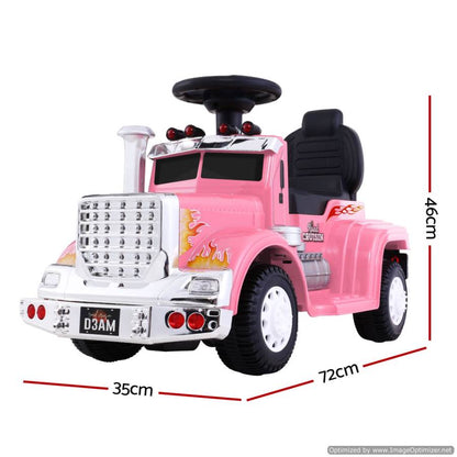 Rigo Kids Ride on Truck Pink - Fun and safe toy for imaginative play at home.