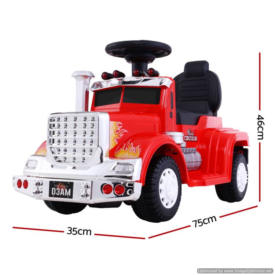 Outdoor Toys Rigo Kids Ride on Truck Red Measurements