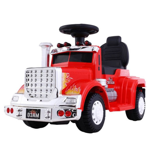 Red Rigo Kids Ride-On Truck | Durable toy truck for indoor/outdoor fun, perfect for little adventurers.