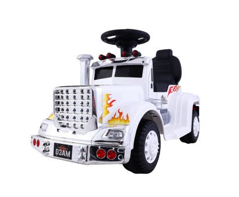 Rigo Kids Ride on Truck White - Fun and durable toy truck for young adventurers.