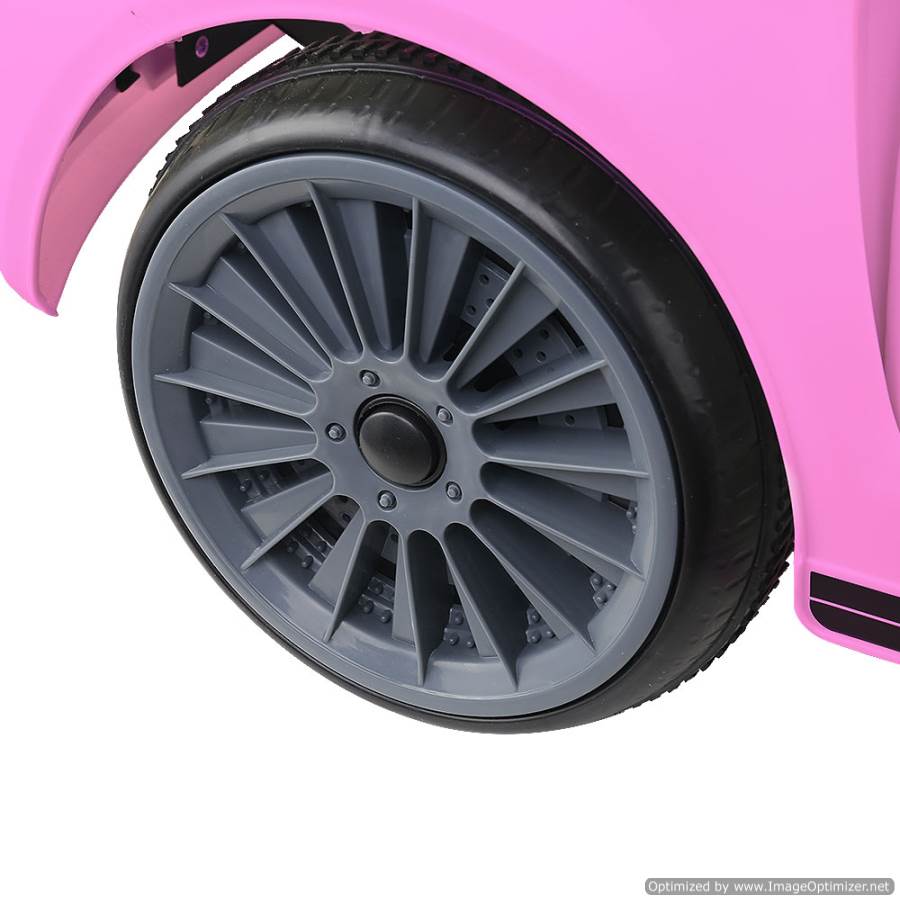 Rigo Maserati inspired 12V pink ride-on car for kids educational play at home