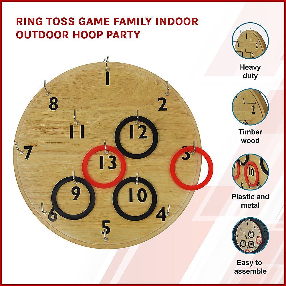 Ring Toss Game for Kids - Fun indoor/outdoor family party activity for children.