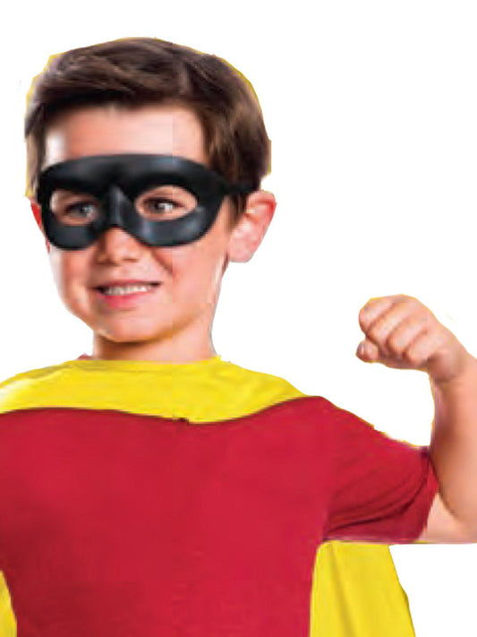 Childs Robin costume set with cape and mask, officially licensed by DC Comics.