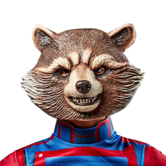 Rocket Raccoon child mask inspired by Guardians of the Galaxy 3 for imaginative play.