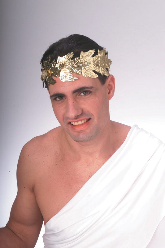 Gold Leaf Headpiece for Adults | Roman-inspired accessory for stylish costumes, perfect for themed events.