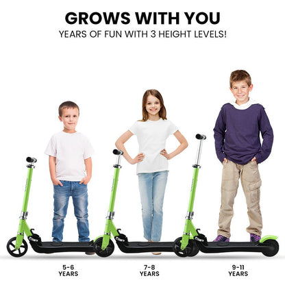 Rovo Kids Hyper Electric Scooter in Green, perfect for fun and safe play at home.