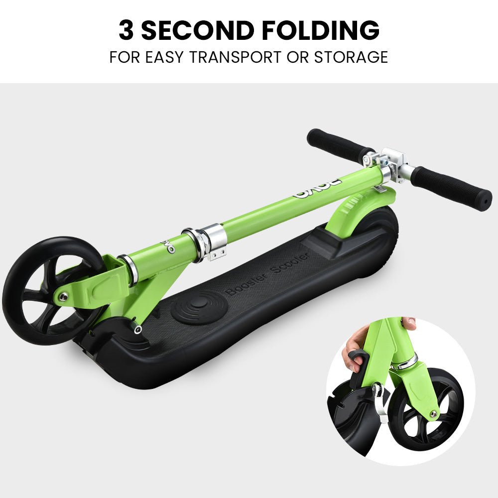 Rovo Kids Hyper Electric Scooter in Green for fun and safe home playtime.