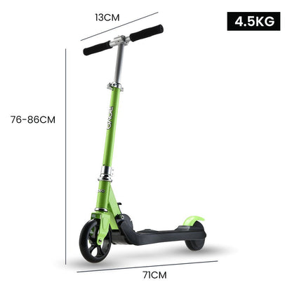 Rovo Kids Hyper Electric Scooter in Green, designed for safe and thrilling home adventures.