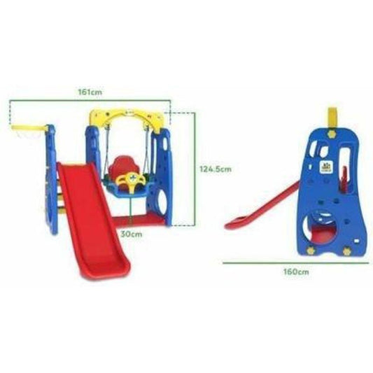 Ruby 4 in 1 Slide and Swing for versatile indoor/outdoor play, ideal for kids.