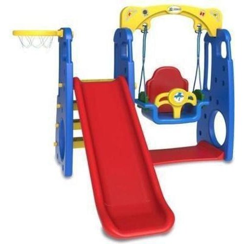 Ruby 4 in 1 Slide and Swing, perfect for kids outdoor playtime fun.