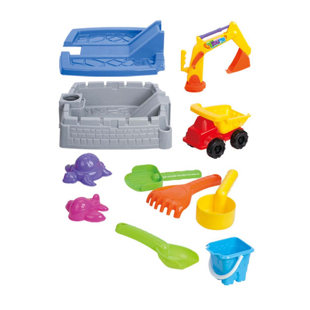 Kids sand box playset with cover for outdoor fun and imaginative play at home.