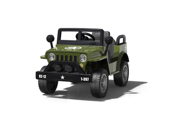 Sarge 12V Electric Ride On Jeep Green