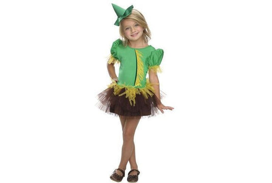 Scarecrow Tutu Costume for Girls inspired by Wizard of Oz, perfect for imaginative play.