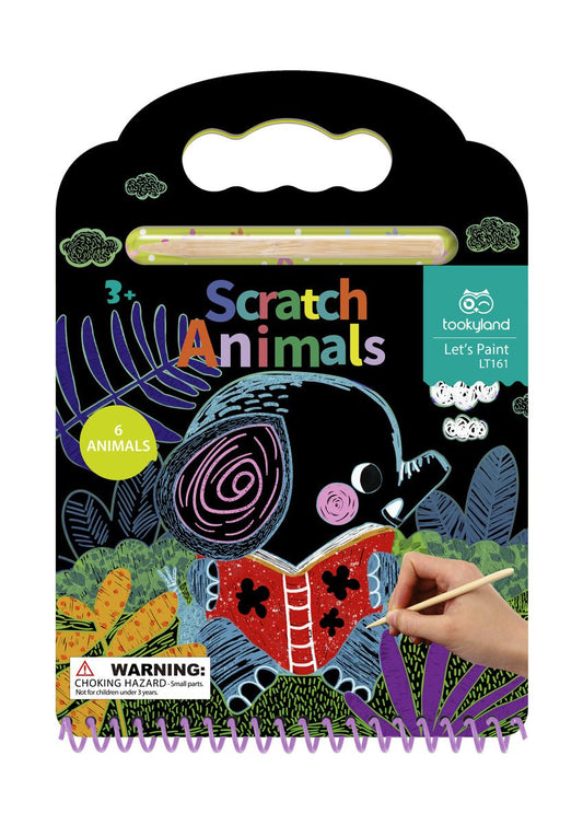 Colorful Scratch Art-Animal kit for kids creativity and entertainment at home.