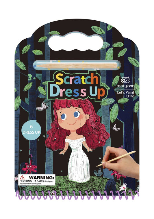 Colorful Scratch Art Dress Up Kit - Create stunning outfits with scratchable designs, perfect for kids.