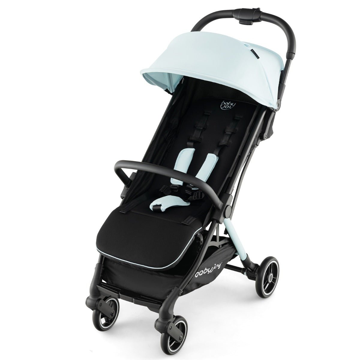 Blue Self Standing Gravity Fold Infant Stroller