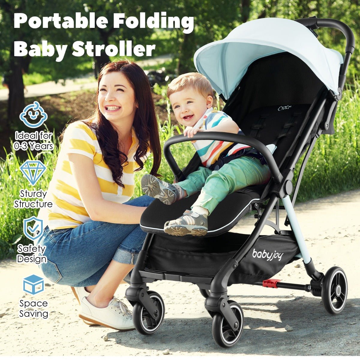 Convenient Blue Infant Stroller - Buy Today