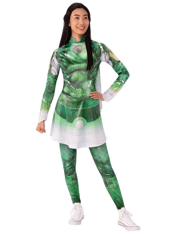 Marvel Sersi Deluxe Costume for Adults from Eternals, perfect for dress-up play at home.