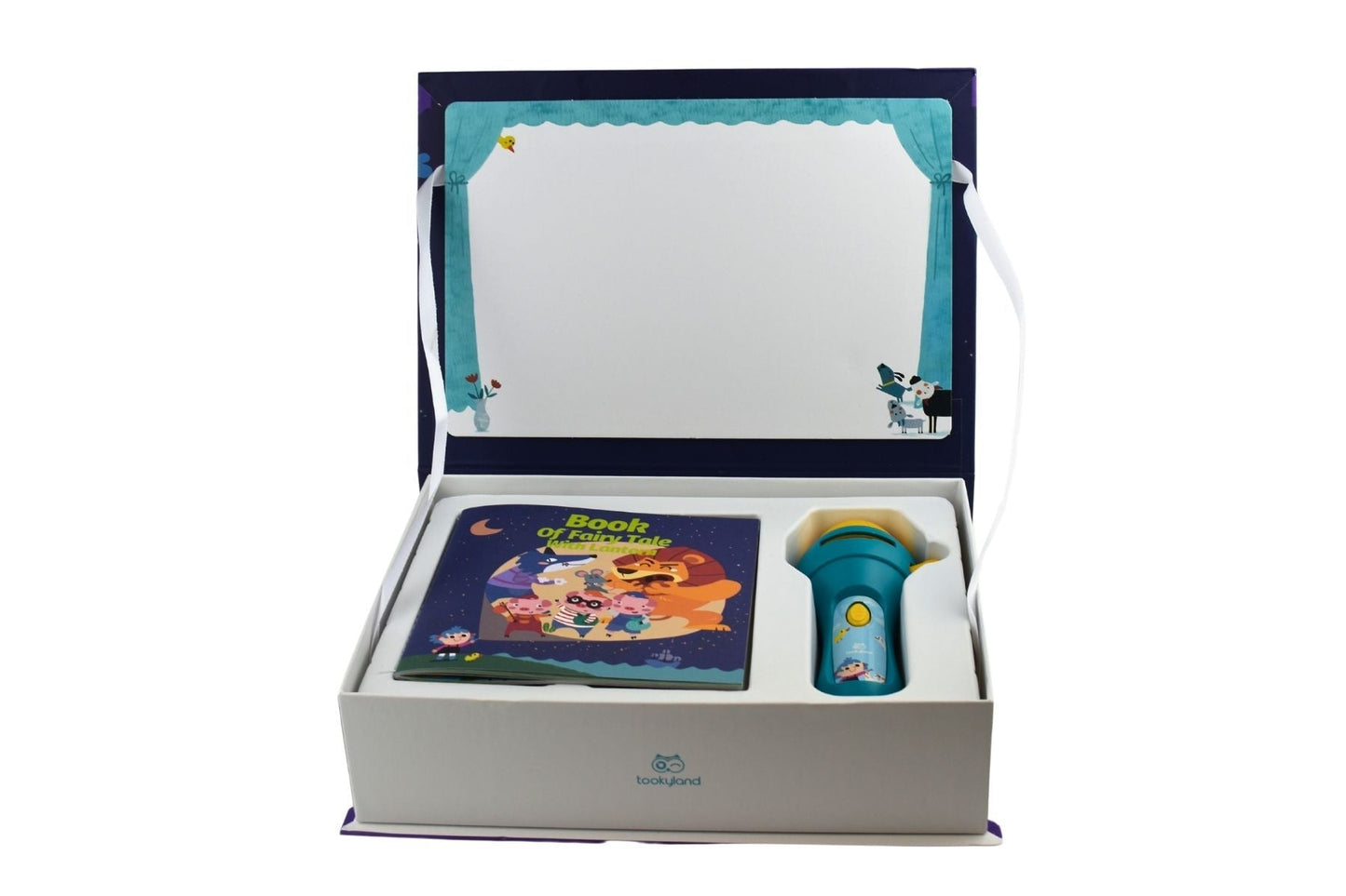 Shadow Theatre Storybook Torch | 5 Fairytales projector, ideal for interactive storytelling, kids entertainment.
