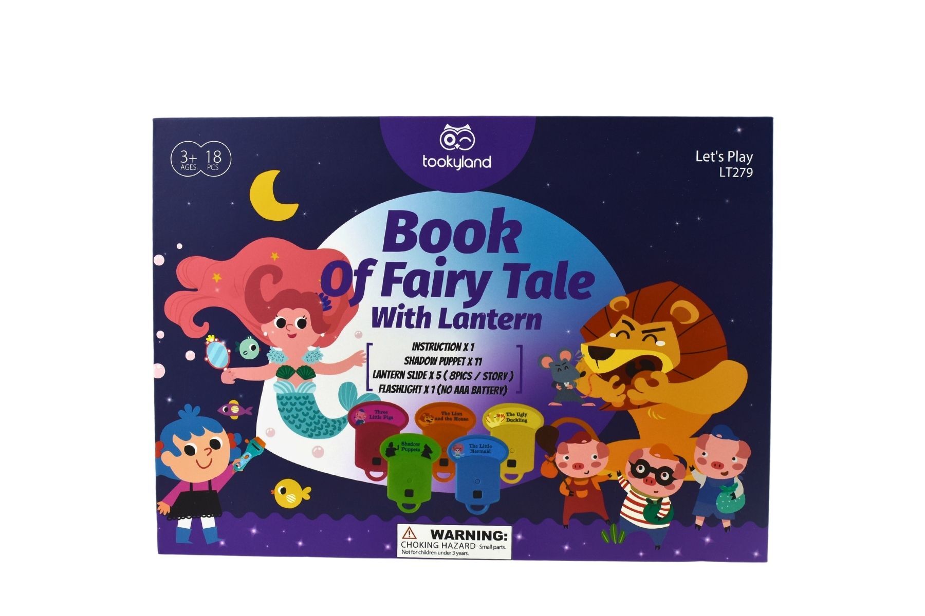 Shadow Theatre Storybook Torch featuring 5 Fairytales for imaginative play and storytelling at home