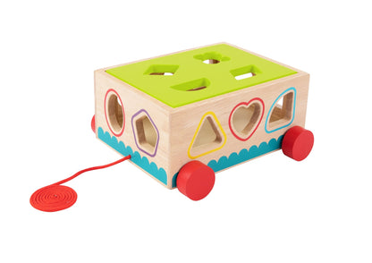 Colorful Shape Sorter Cart for toddlers development | encourages learning through play at home.