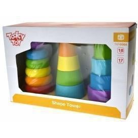 Buy Wooden Toys Shape Tower Stacking Block Set | Australia Delivery