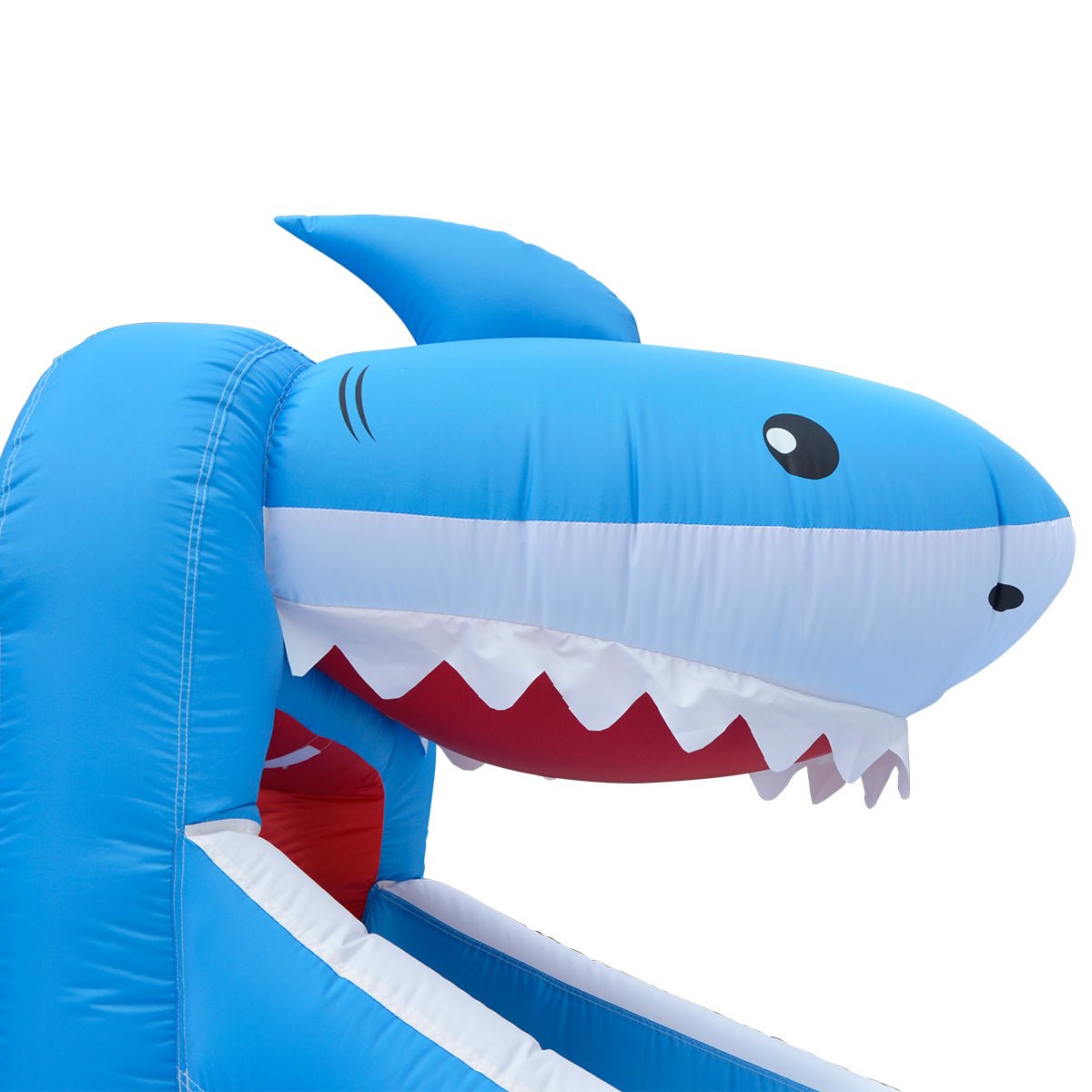 Inflatable Sharky Water Slide and Splash - Fun outdoor play equipment for kids home entertainment.