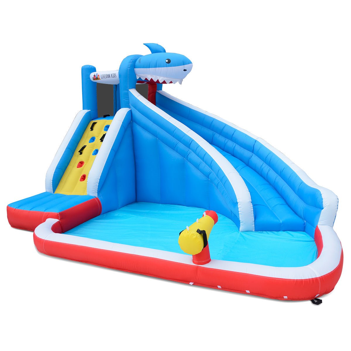 Sharky Water Slide and Splash | Fun inflatable play equipment for kids outdoor adventures.