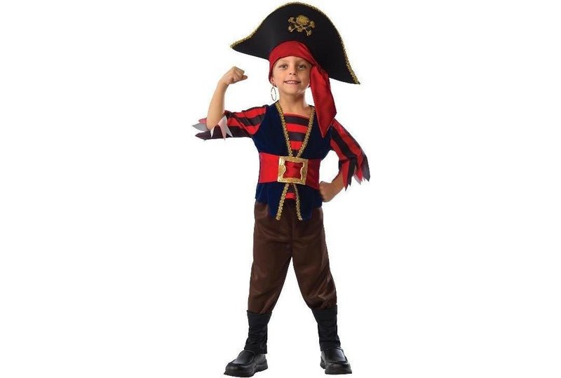 Shipmate child pirate costume set with hat and belt for imaginative play at home.