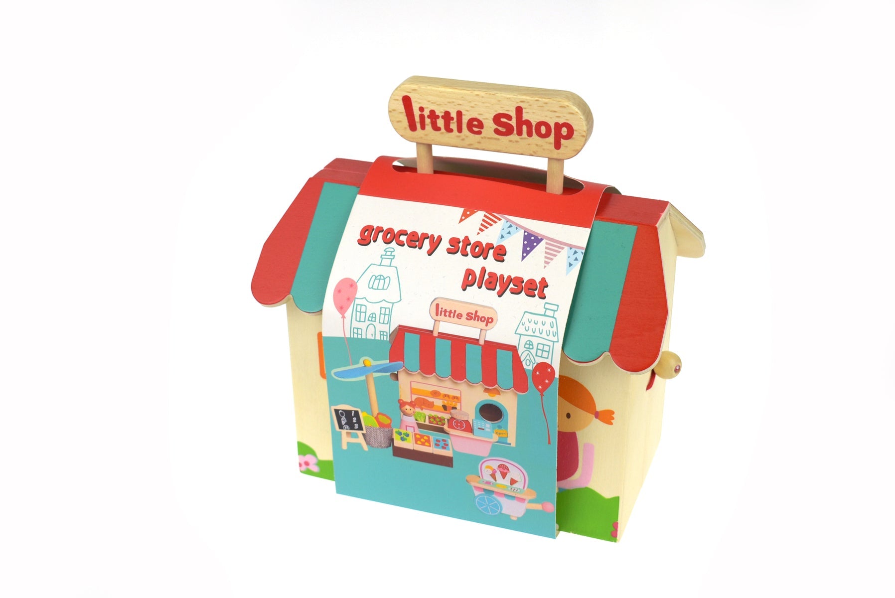 Grocery Store with Carry House Toy for Kids