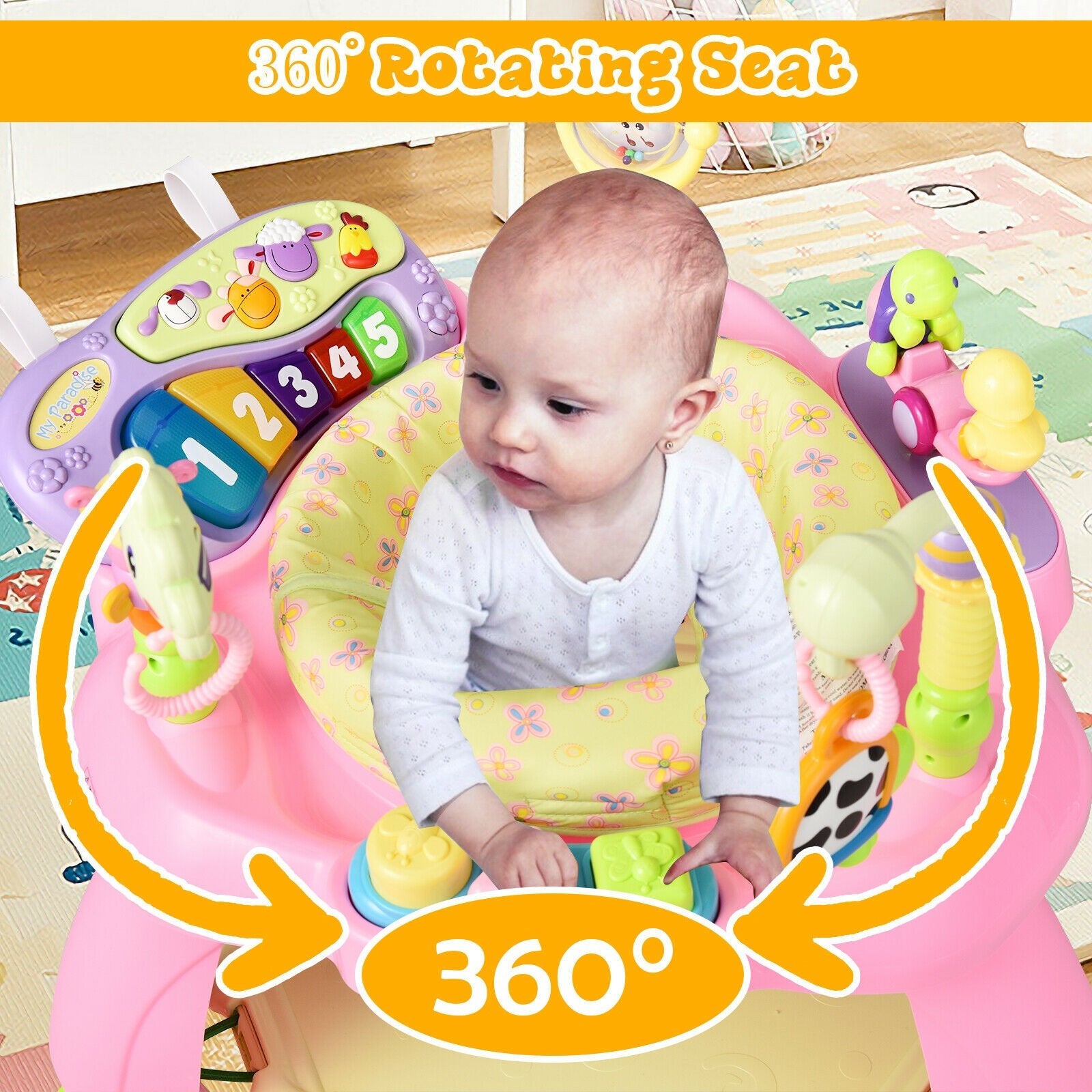 Baby Jumperoo with Removable Electric Organ